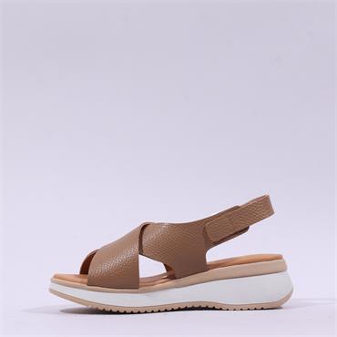 Oh My Sandals Cross Strap Slingback - Taupe